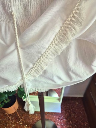 Falda blanca verano mujer Springfield Talla M