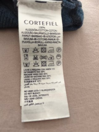 Jersey Cortefiel Rayas Azul Marino y Negro