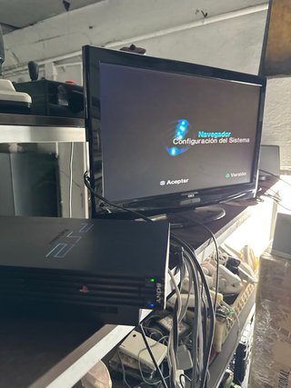 Consola Sony PS2 Fat Negra
