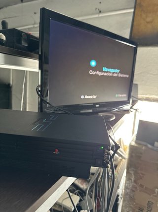 Consola Sony PS2 Fat Negra