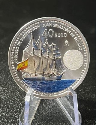 Moneda Plata 0.925 Buque Escuela Juan Sebastián El