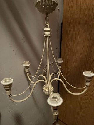 Lámpara de techo beige metal
