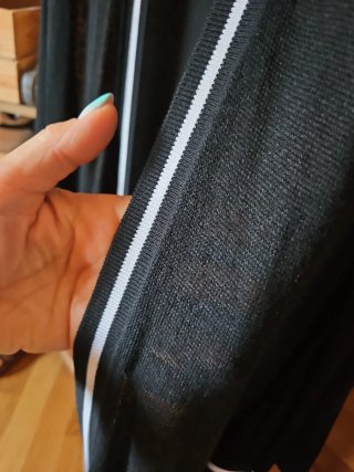 Cardigan tennis nero taglia unica