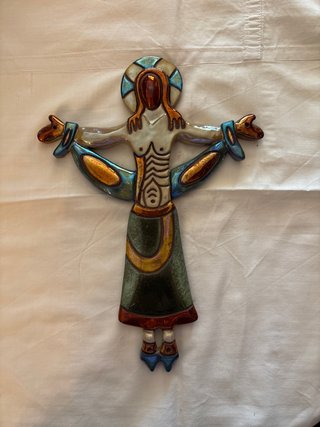 Jesucristo decorativo cerámica