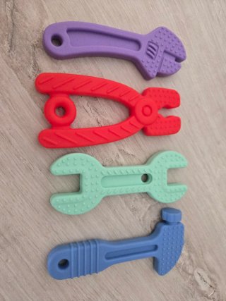 Set 4 Massaggiagengive a forma di attrezzi