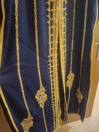 Takchita Marroquí Azul oscuro y Dorado