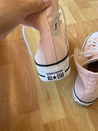 Converse plataforma rosa talla 40