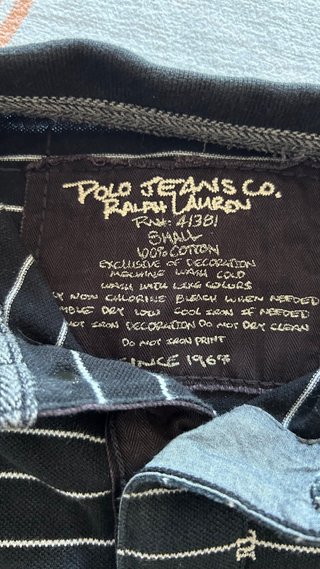 Polo Manga Larga Rayas Polo Jeans Co. Talla S