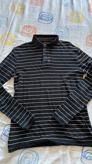 Polo Manga Larga Rayas Polo Jeans Co. Talla S