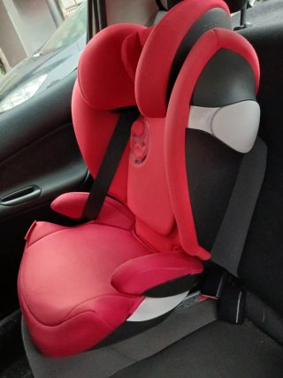 Silla Coche Cybex Gold Roja Y alzador