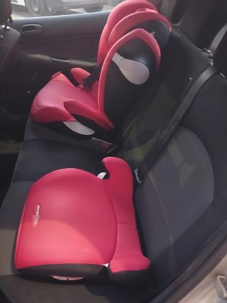 Silla Coche Cybex Gold Roja Y alzador