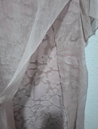 Vestido rosa floral talla grande