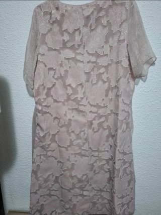 Vestido rosa floral talla grande