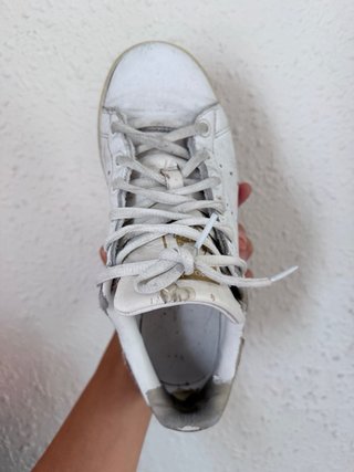 Zapatillas Adidas Stan Smith Doradas Blancas