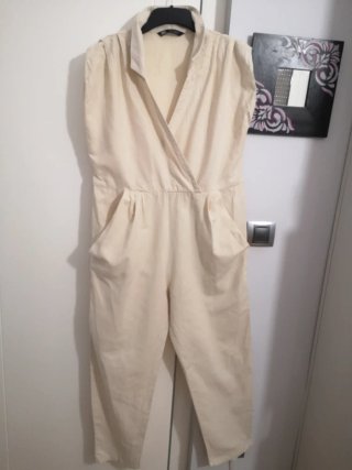 Mono Zara Beige Algodón Talla M