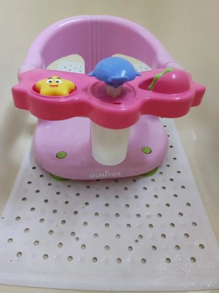 Silla de baño bebé rosa OLMITOS