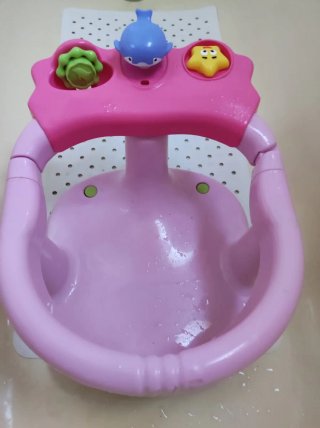 Silla de baño bebé rosa OLMITOS