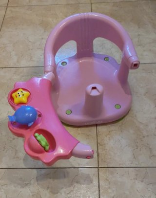 Silla de baño bebé rosa OLMITOS