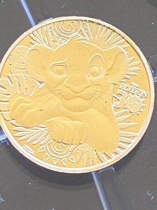 5€ Rey León Simba 0,5g Oro Monnaie de Paris Javier