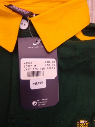Camiseta Rugby Sudáfrica Springboks 2001 - Nueva