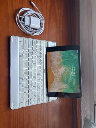 Ipad mini 2 + TECLADO +CARGADOR  con lightning 2 M