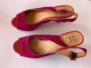 Sandalias Gadea Plataforma Rosa/Rojo