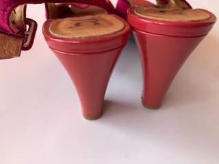 Sandalias Gadea Plataforma Rosa/Rojo