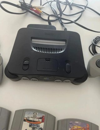 Consola Nintendo con juegos