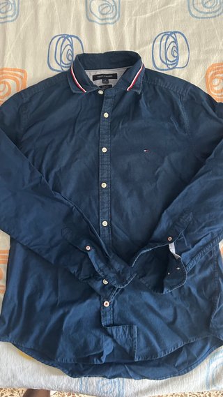 Camisa Tommy Hilfiger Azul Marino Talla M Slim