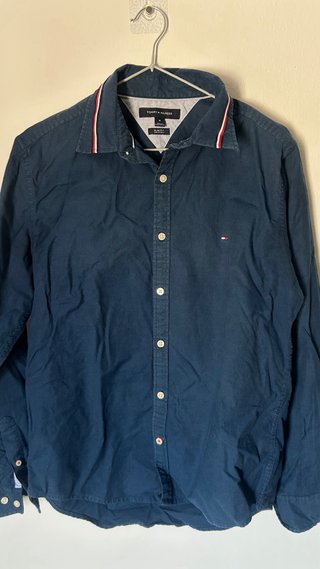 Camisa Tommy Hilfiger Azul Marino Talla M Slim