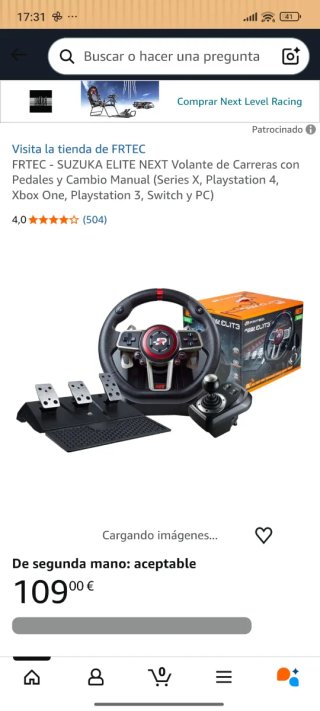 Volante Hori Suzuka Wheel EliteFT7003 VENTAURGENTE