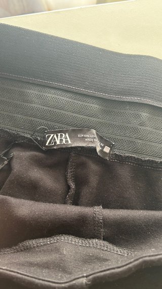 Pantalón elastizado Zara Negro Talle XXL