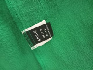 Camisa verde con lazada
