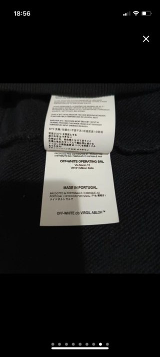 Sudadera Off White Incampiuta Negra Talla L