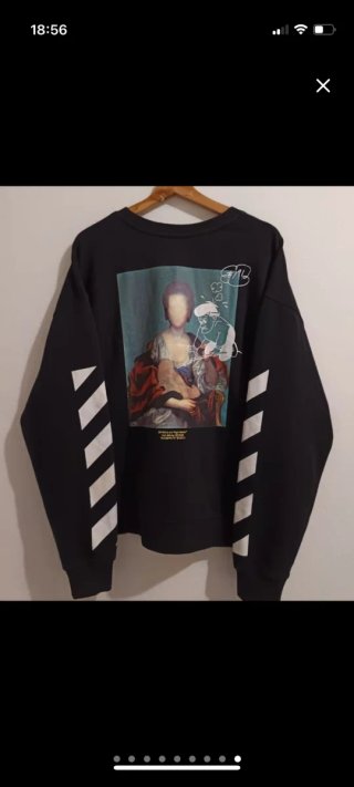 Sudadera Off White Incampiuta Negra Talla L