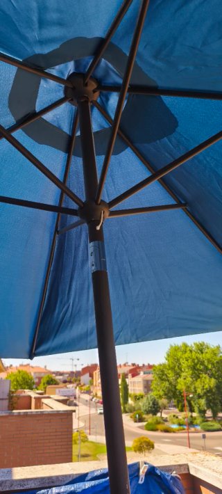 Sombrilla grande azul