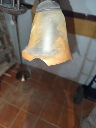 Lámpara de techo de cristal