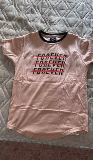 Camiseta Forever rosa talla S