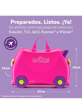 Maleta infantil Trunki azul y rosa