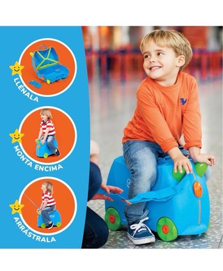 Maleta infantil Trunki azul y rosa