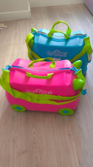 Maleta infantil Trunki azul y rosa