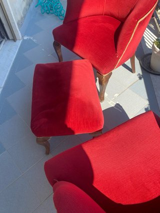 Trittico velluto rosso