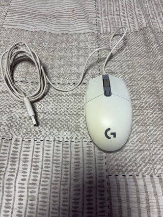 Ratón USB Blanco y Gris ,g203