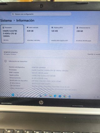 Portátil HP 15-da1013ns Intel Core i5