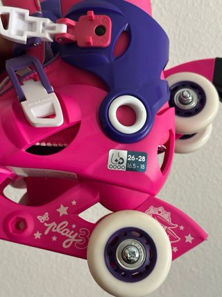 Patines Oxelo rosas y morados talla ajustable