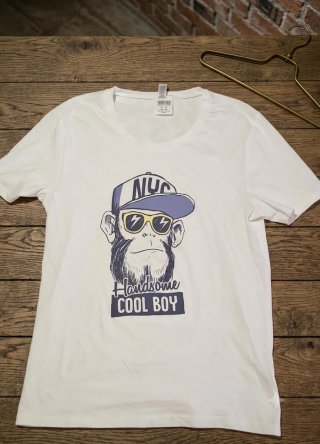 Camiseta Hombre Chimpancé NYC Talla M