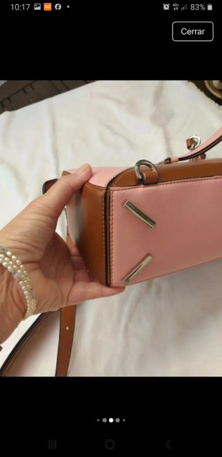 Bolso Puzzle Marrón y Rosa