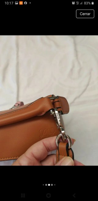 Bolso Puzzle Marrón y Rosa