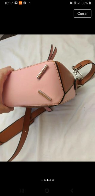 Bolso Puzzle Marrón y Rosa