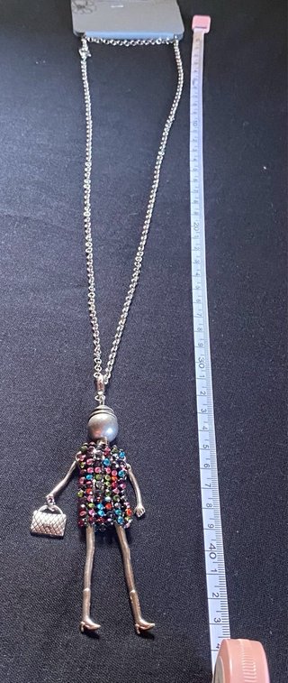 Collar largo muñeca parisina multicolor